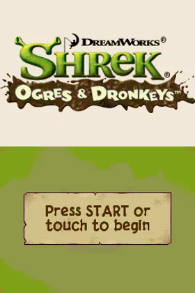 Shrek - Ogres & Dronkeys (USA) screen shot title